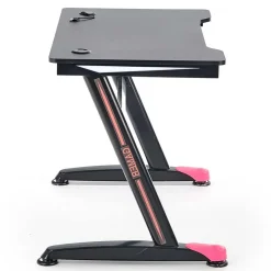 Garnero Arredamenti Scrivania gaming salvaspazio 100x60cm nero fucsia Agamennone Sale