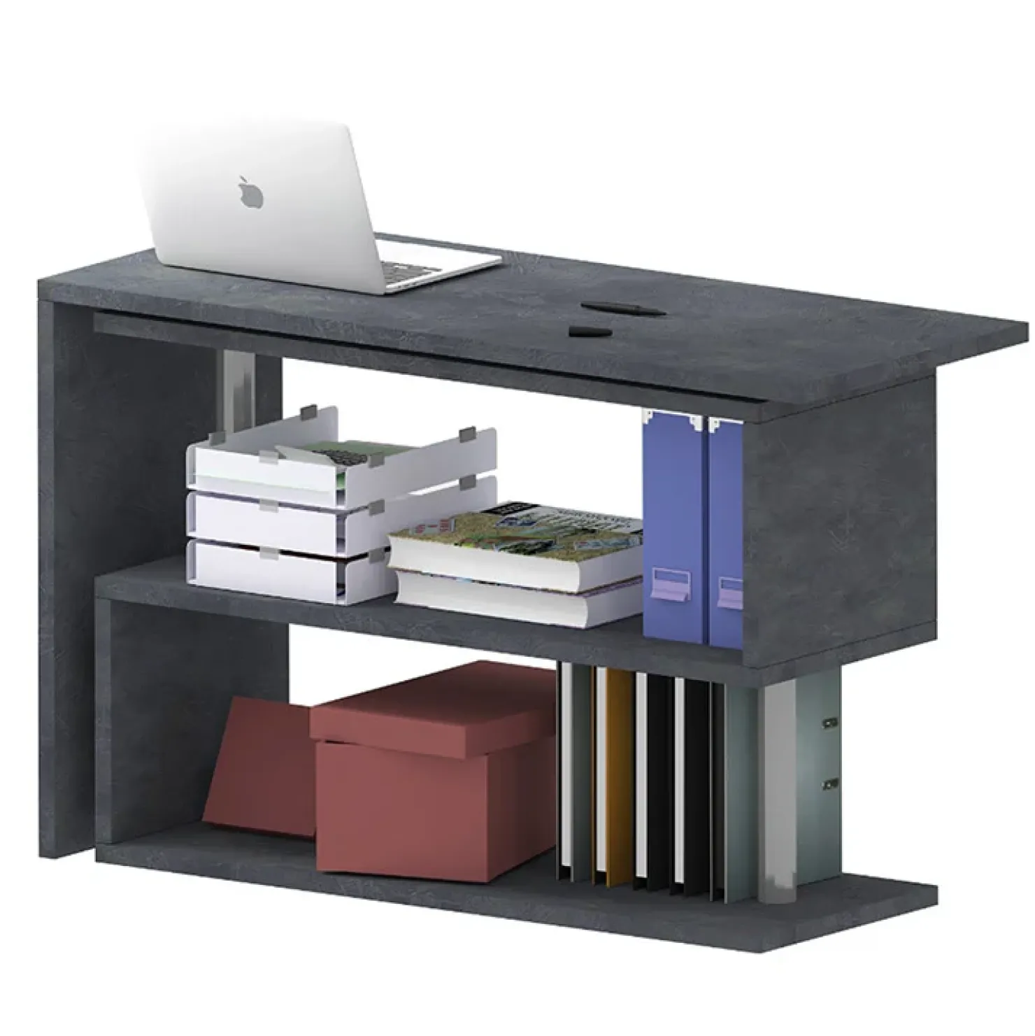 Garnero Arredamenti Scrivania girevole 65-120cm Havana Ossido Discount