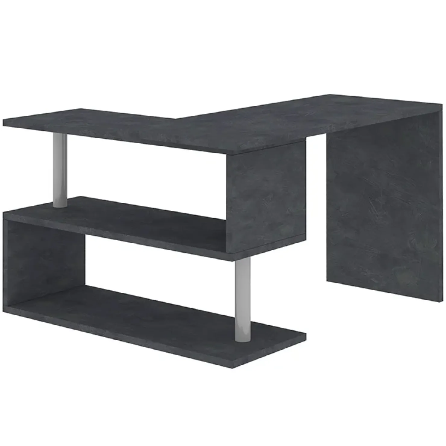 Garnero Arredamenti Scrivania girevole 65-120cm Havana Ossido Discount