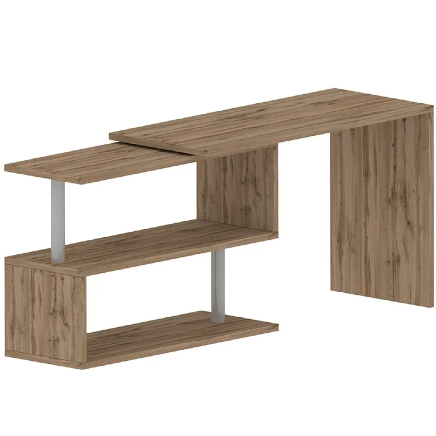 Garnero Arredamenti Scrivania girevole 65-120cm chiaro Havana Rovere Clearance