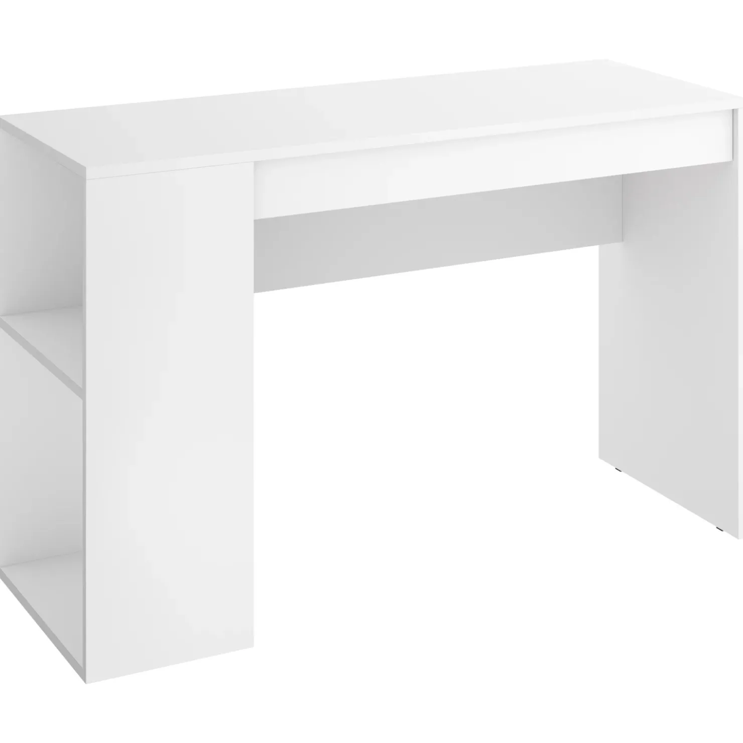 Garnero Arredamenti Scrivania salvaspazio moderna 115x50cm bianco opaco Carter