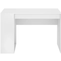 Garnero Arredamenti Scrivania salvaspazio moderna 115x50cm bianco opaco Carter