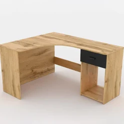 Garnero Arredamenti Scrivania ufficio angolare salvaspazio155x75cm nero William Rovere New