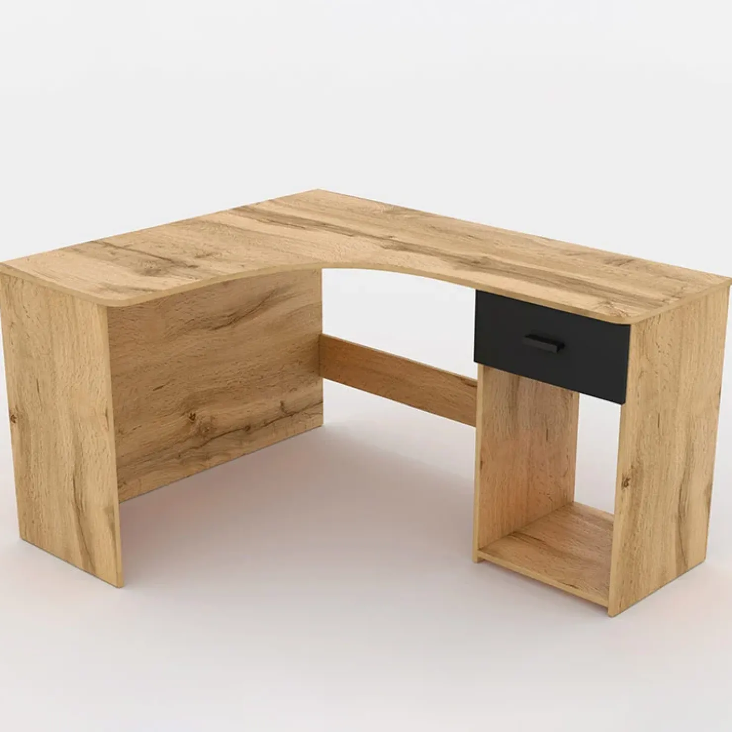 Garnero Arredamenti Scrivania ufficio angolare salvaspazio155x75cm nero William Rovere New