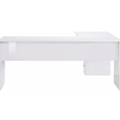 Garnero Arredamenti Scrivania ufficio angolare 180x160cm OfficeScape Bianco Lucido