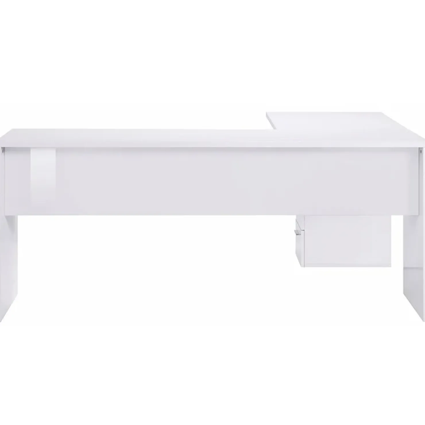 Garnero Arredamenti Scrivania ufficio angolare 180x160cm OfficeScape Bianco Lucido