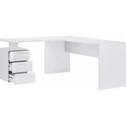 Garnero Arredamenti Scrivania ufficio angolare 180x160cm OfficeScape Bianco Lucido