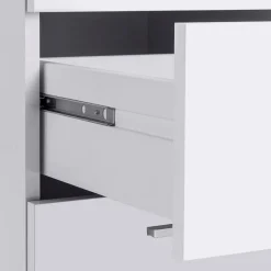 Garnero Arredamenti Scrivania ufficio angolare 180x160cm OfficeScape Bianco Lucido