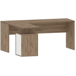 Garnero Arredamenti Scrivania ufficio angolare 180x160cm OfficeScape Rovere Online