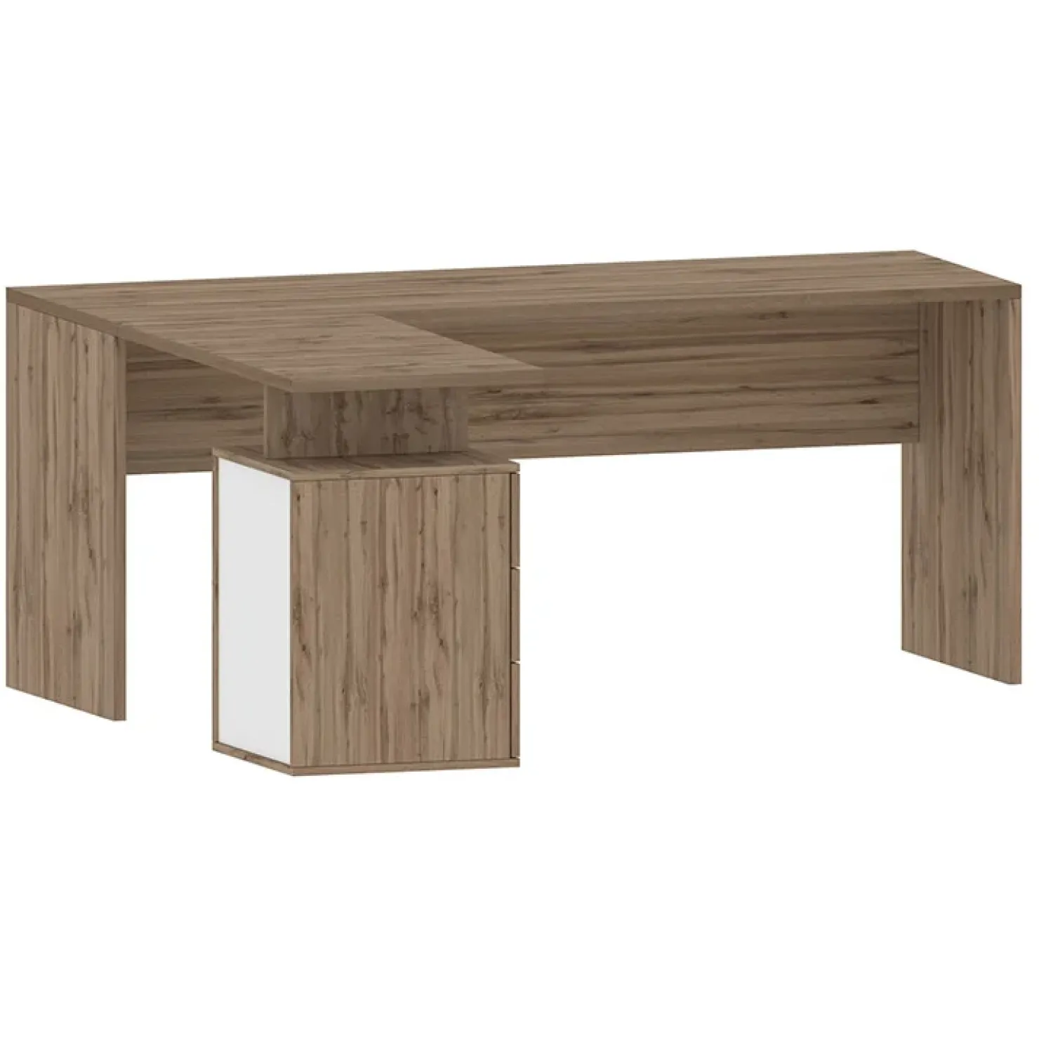 Garnero Arredamenti Scrivania ufficio angolare 180x160cm OfficeScape Rovere Online