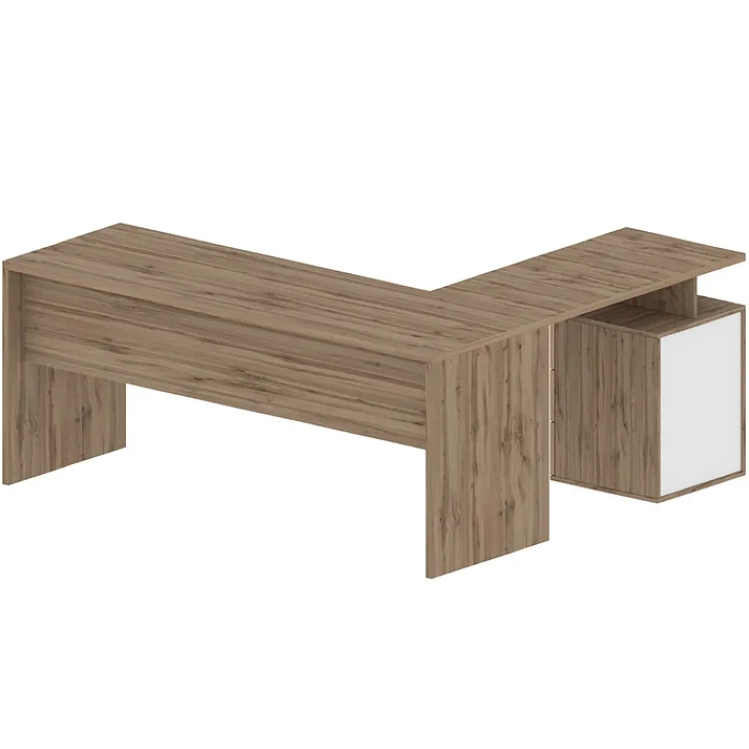 Garnero Arredamenti Scrivania ufficio angolare 180x160cm OfficeScape Rovere Online