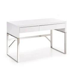 Garnero Arredamenti Scrivania ufficio con cassetti 120x76cm bianco laccato lucido Borbone Sale