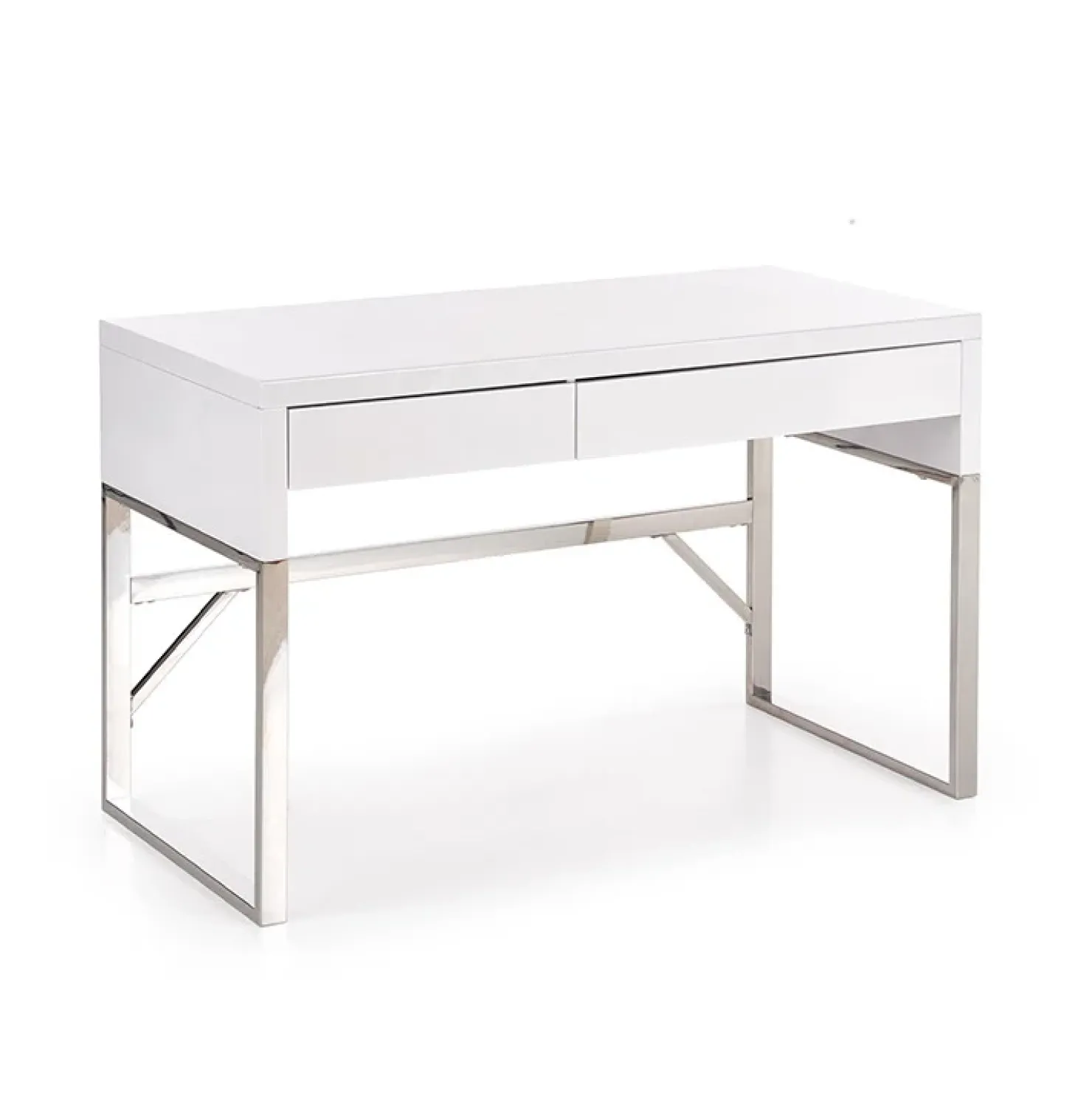 Garnero Arredamenti Scrivania ufficio con cassetti 120x76cm bianco laccato lucido Borbone Sale