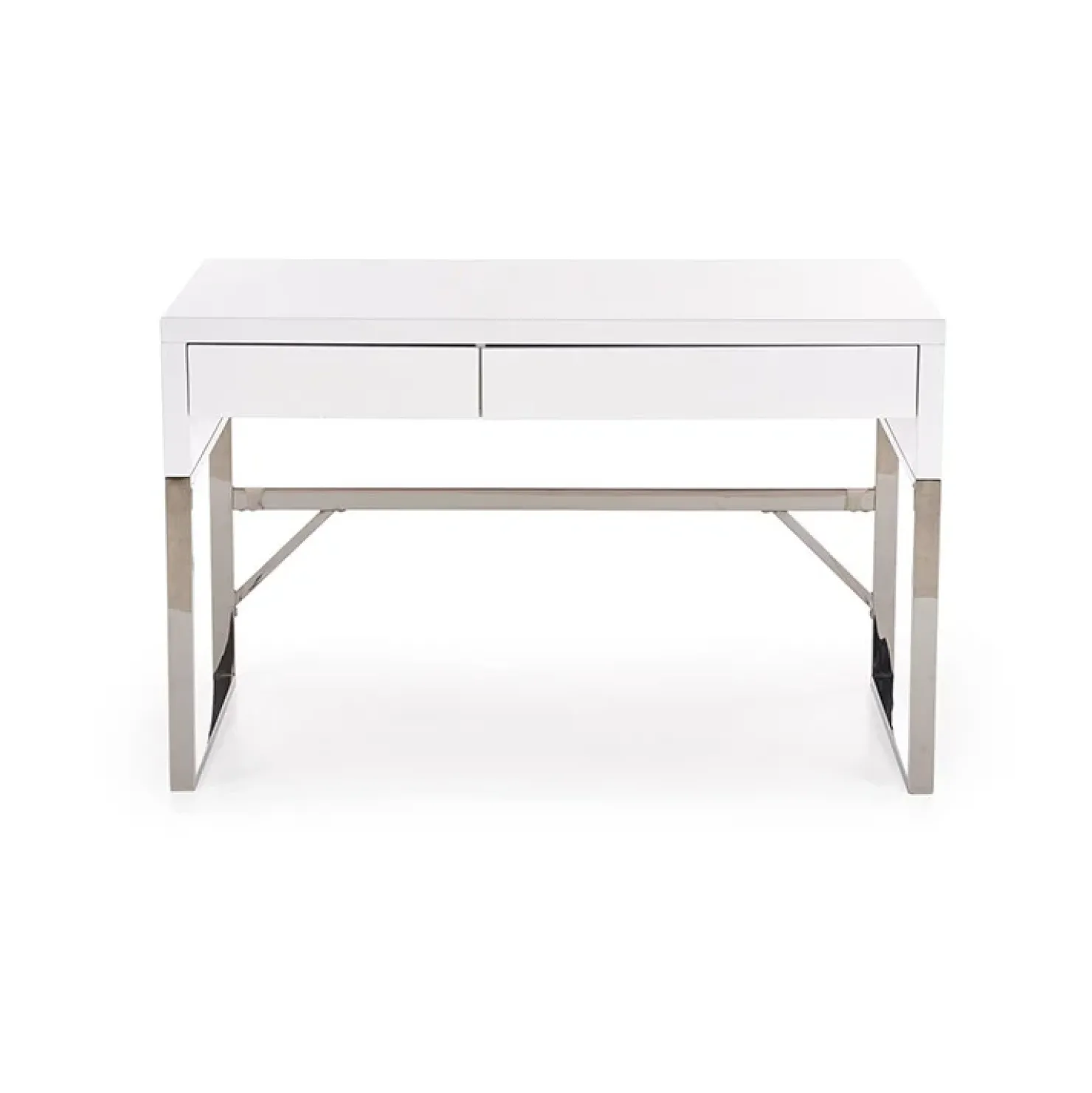 Garnero Arredamenti Scrivania ufficio con cassetti 120x76cm bianco laccato lucido Borbone Sale