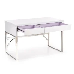 Garnero Arredamenti Scrivania ufficio con cassetti 120x76cm bianco laccato lucido Borbone Sale