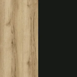 Garnero Arredamenti Scrivania ufficio moderna 130x50cm cassettiera rovere Callum Rovere - Nero opaco Online