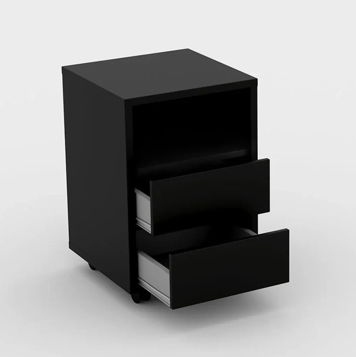 Garnero Arredamenti Scrivania ufficio moderna 130x50cm cassettiera rovere Callum Rovere - Nero opaco Online