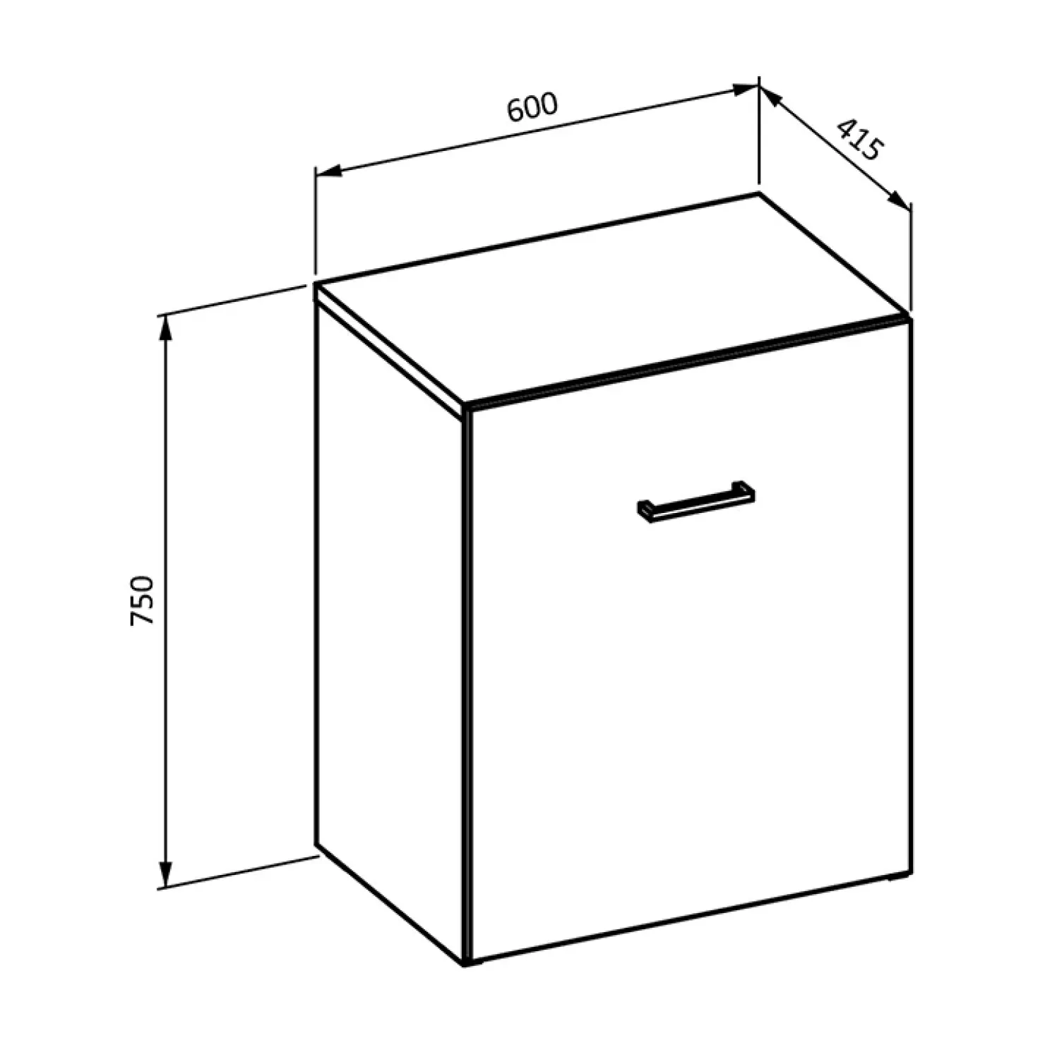 Garnero Arredamenti Scrivania ufficio moderna 42-132cm salvaspazio richiudibile rovere scuro Rocky Wengè Discount
