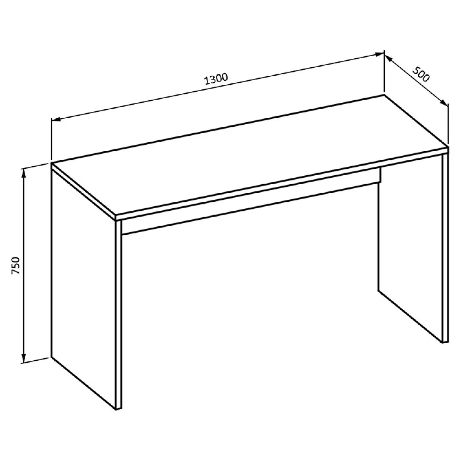 Garnero Arredamenti Scrivania ufficio moderna 130x50cm cassettiera Callum Bianco Opaco Discount