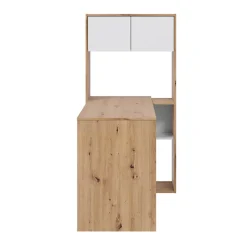 Garnero Arredamenti Scrivania ufficio moderna reversibile rovere bianco artico Grom Hot