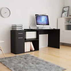 Garnero Arredamenti Scrivania ufficio 120x92cm angolare multiposizione nero Elisa