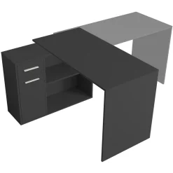 Garnero Arredamenti Scrivania ufficio 120x92cm angolare multiposizione nero Elisa