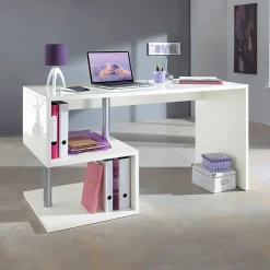 Garnero Arredamenti Scrivania ufficio 140x75cm ErgoDesk Bianco Lucido Discount