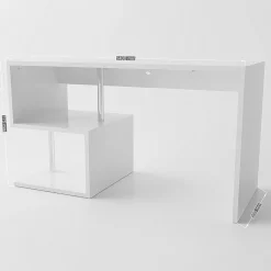 Garnero Arredamenti Scrivania ufficio 140x75cm ErgoDesk Bianco Lucido Discount