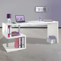 Garnero Arredamenti Scrivania ufficio 180x78cm ErgoDesk Bianco Lucido Best
