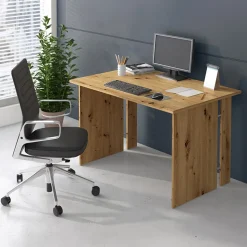 Garnero Arredamenti Scrivania ufficio 120x75cm moderna rovere Woody Rovere Rustico Discount