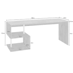 Garnero Arredamenti Scrivania ufficio 180x78cm ErgoDesk Rovere Discount