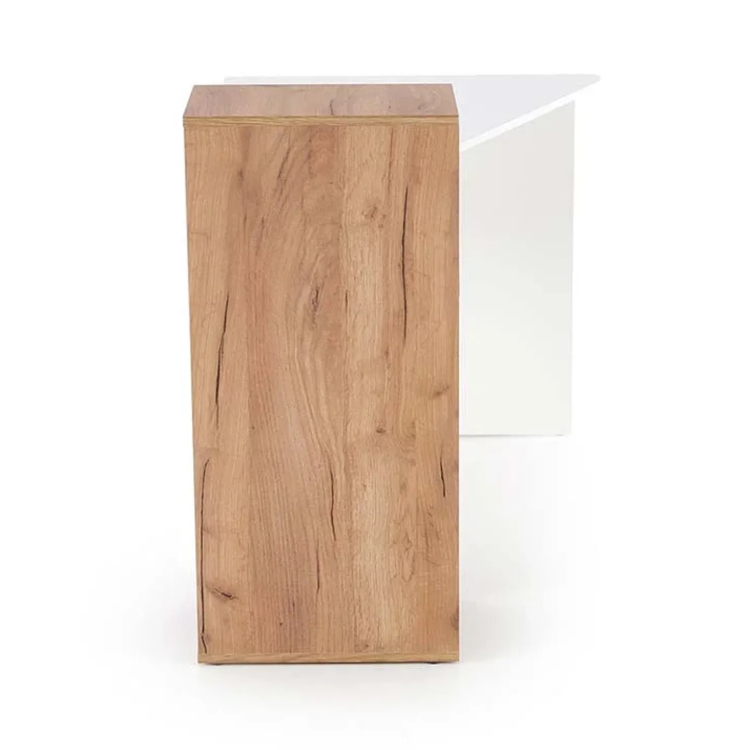 Garnero Arredamenti Scrivania ufficio 127x57cm rovere bianco lucido Aymon Gihome® Online