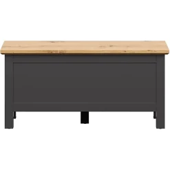 Garnero Arredamenti Scrivania 100x47cm 2 cassetti nero grafite rovere chiaro Holga Clearance