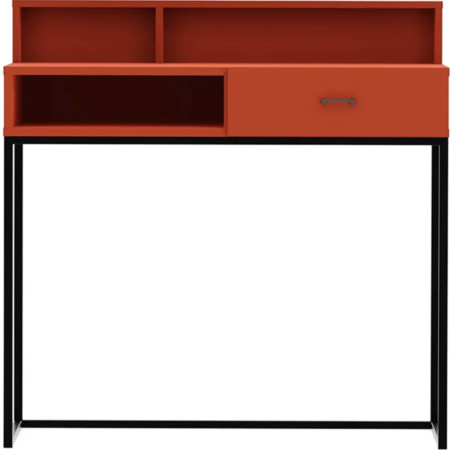 Garnero Arredamenti Scrivania 55x93cm 1 cassetto minimalista rosso Deluxia
