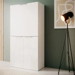 Garnero Arredamenti Scrivania 70x35cm a scomparsa salvaspazio bianco lucido Pinko New