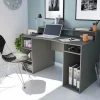 Garnero Arredamenti Scrivania 136x67cm gaming salvaspazio grigio antracite Newton Hot