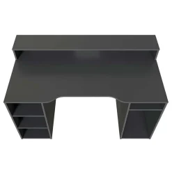 Garnero Arredamenti Scrivania 136x67cm gaming salvaspazio grigio antracite Newton Hot