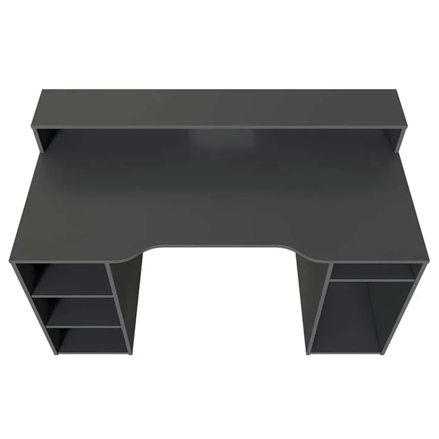 Garnero Arredamenti Scrivania 136x67cm gaming salvaspazio grigio antracite Newton Hot