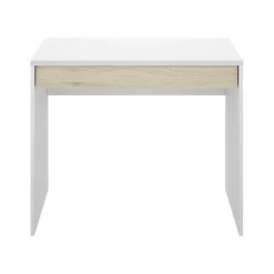 Garnero Arredamenti Scrivania 90x50cm legno bianco cassetto legno chiaro Xavi Online