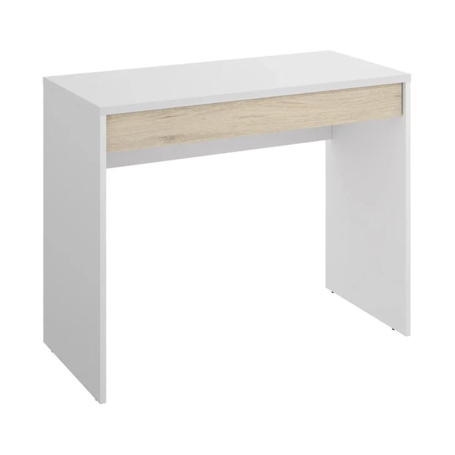 Garnero Arredamenti Scrivania 90x50cm legno bianco cassetto legno chiaro Xavi Online