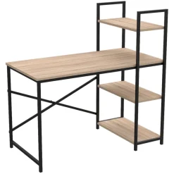 Garnero Arredamenti Scrivania 120x120cm moderna con libreria rovere Patricia Best