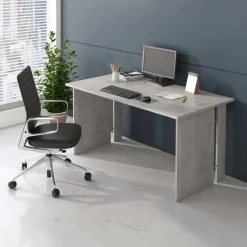 Garnero Arredamenti Scrivania 150x75cm ufficio moderna Woody Cemento Sale