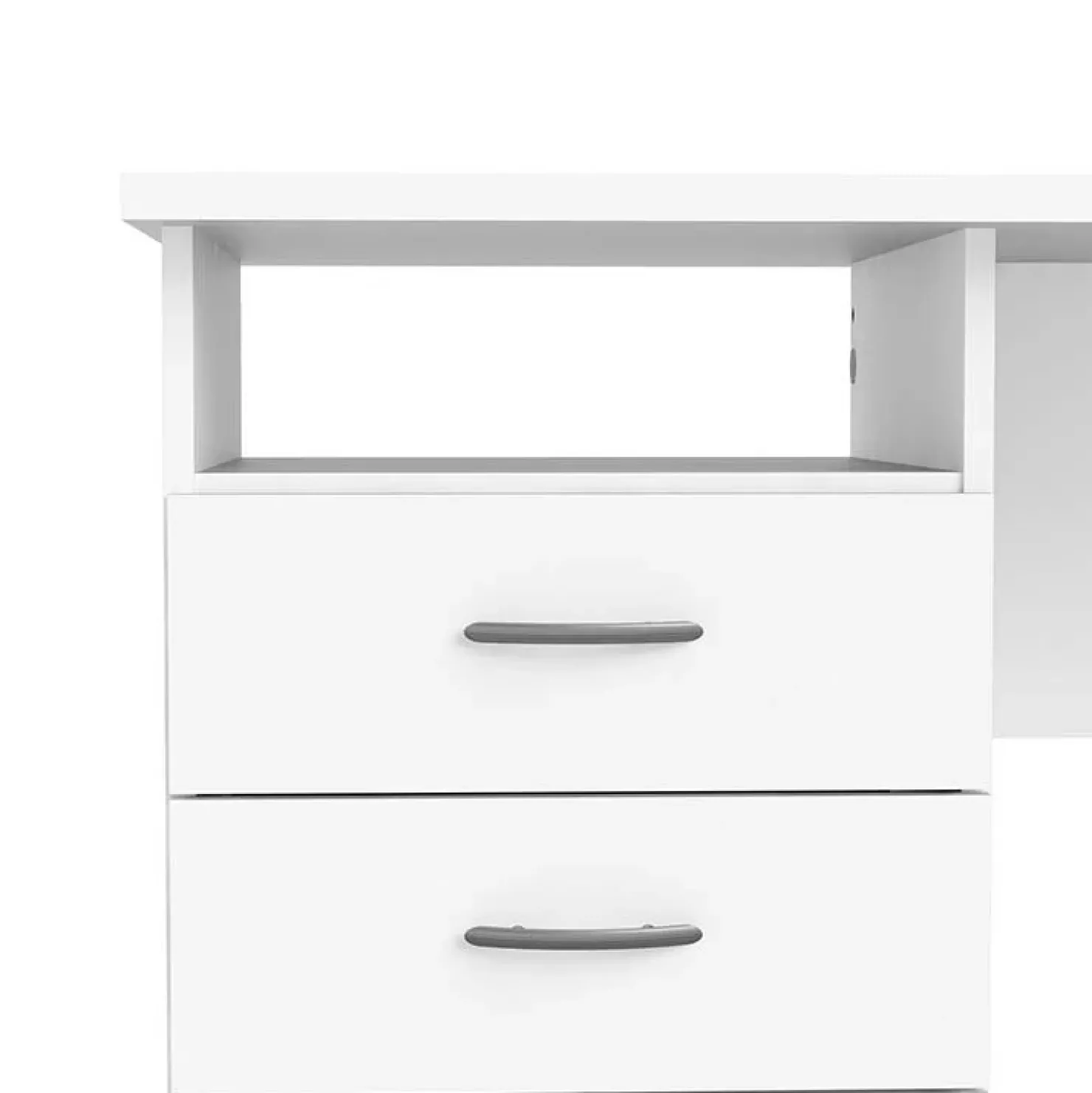 Garnero Arredamenti Scrivania 120x48cm ufficio salvaspazio moderna bianco opaco Office Online