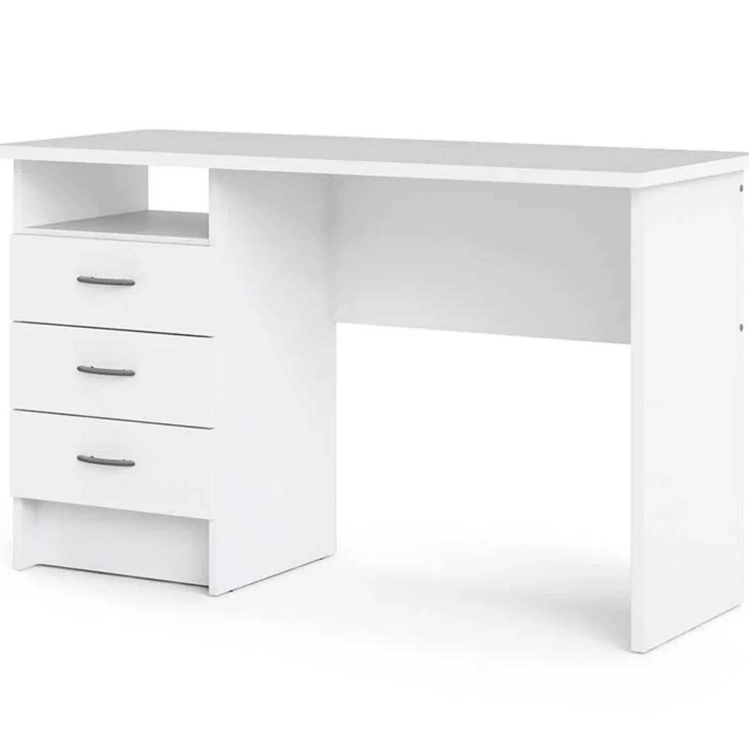 Garnero Arredamenti Scrivania 120x48cm ufficio salvaspazio moderna bianco opaco Office Online