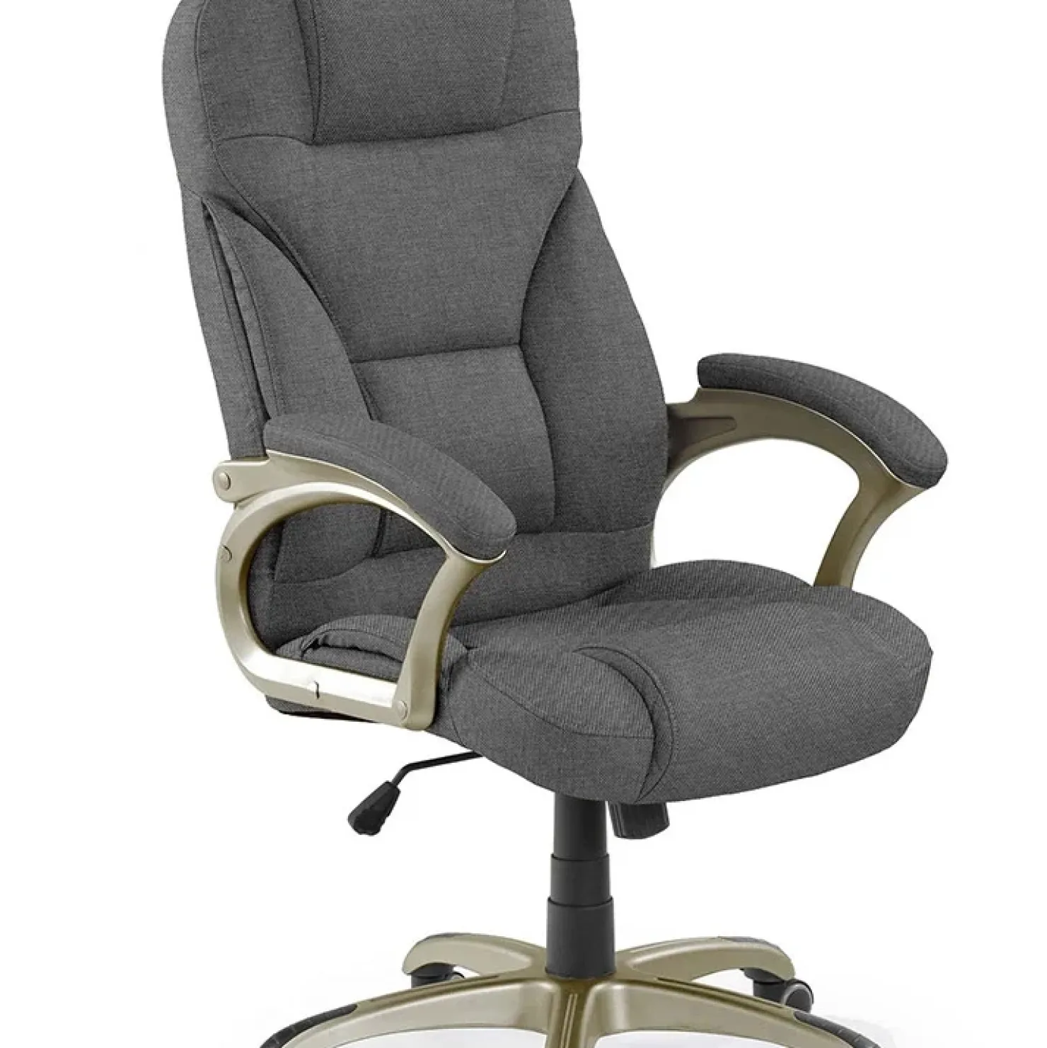 Garnero Arredamenti Sedia con ruote da ufficio presidenziale con braccioli grigio Desmo Clearance