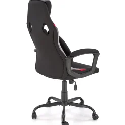 Garnero Arredamenti Sedia da gaming ergonomica con supporto lombare in tessuto grigio nero rosso Buzz Outlet
