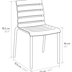 Garnero Arredamenti Sedia da giardino esterno bar dehors impilabile in polipropilene Cesca Beige Sale
