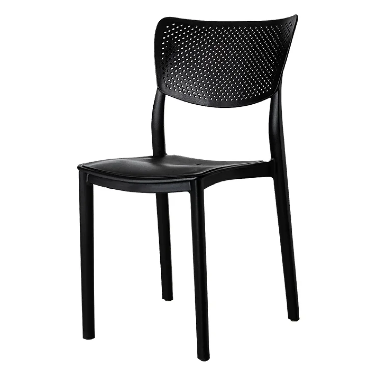 Garnero Arredamenti Sedia da giardino esterno bar dehors impilabile plastica Aura Nero Discount