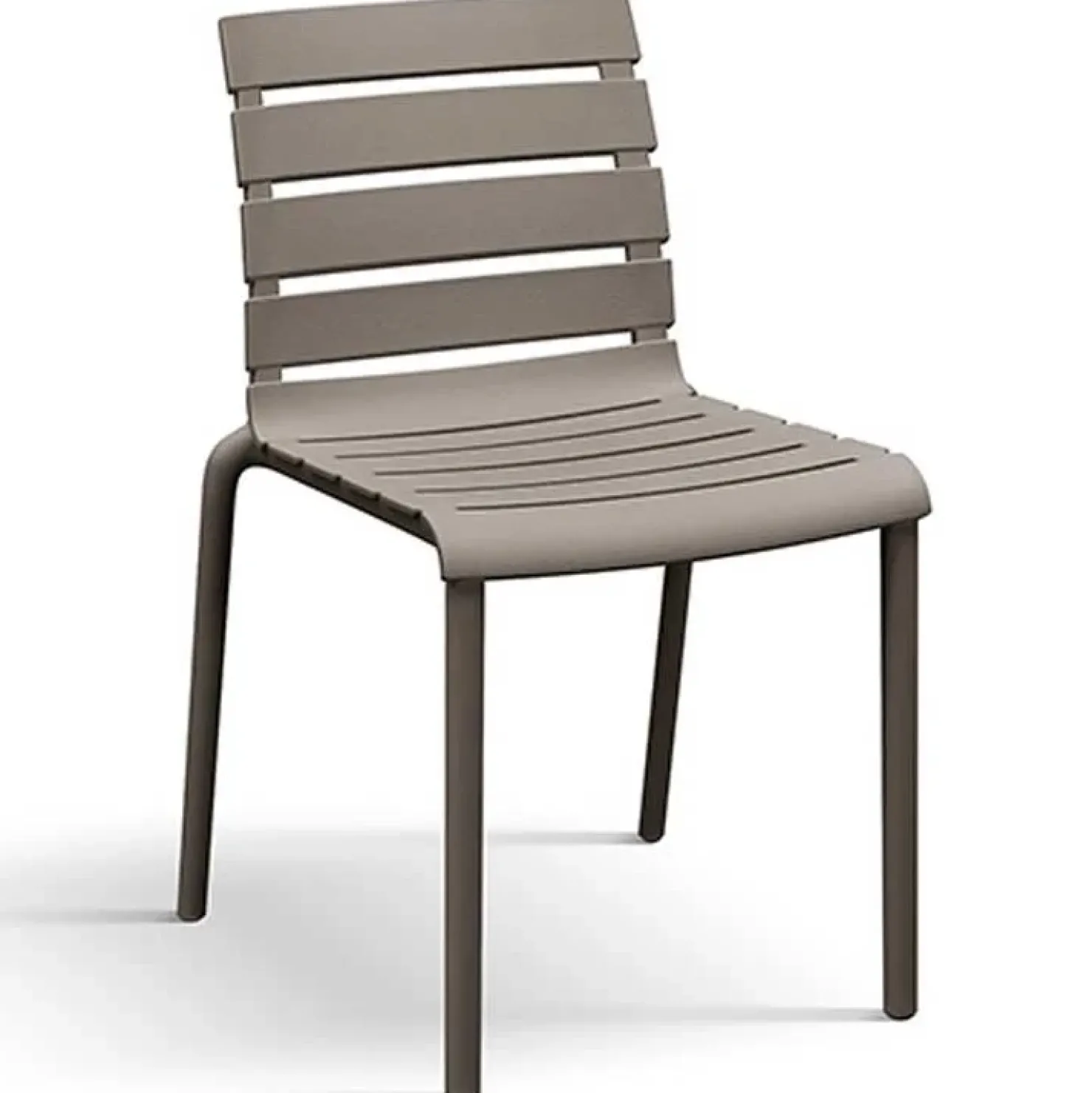 Garnero Arredamenti Sedia da giardino esterno bar dehors impilabile in polipropilene Cesca Tortora Best