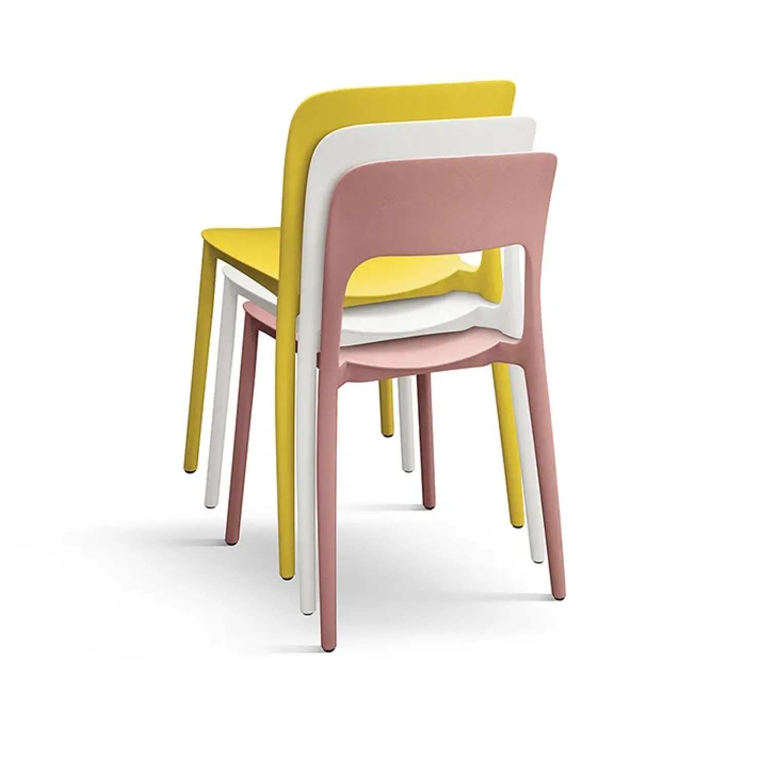 Garnero Arredamenti Sedia da giardino esterno bar dehors impilabile polipropilene bianca Halyard Bianco Hot